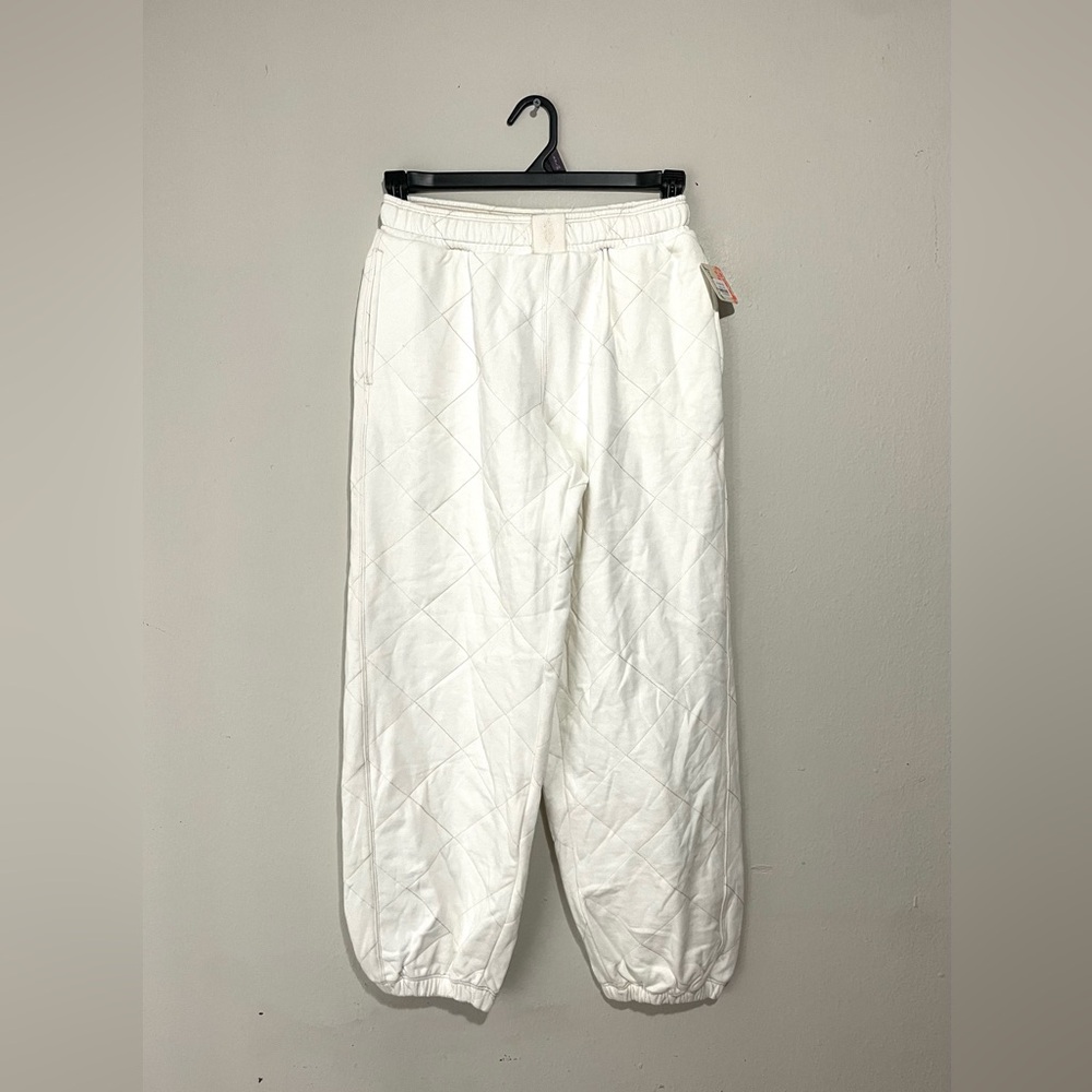 NWT Free People Movement All Star Quilted Cotton Blend Joggers‎ Size XS - Picture 2 of 9